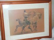 Framed print of Draught Horses
